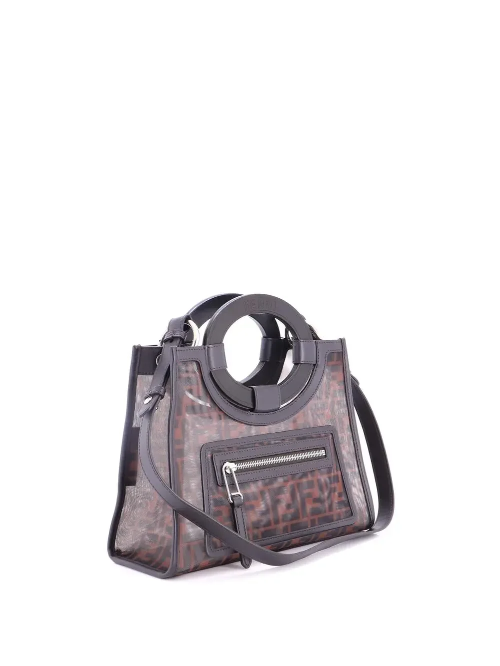 Fendi Runaway Shopper Tote Zucca Mesh #276965F17B